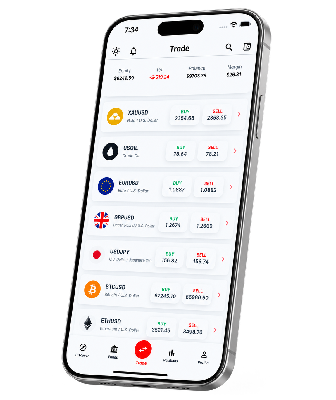 XSIDER Mobile Trading App